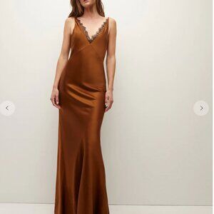 Veronica Beard HAMINA STRETCH-SILK CHARMEUSE DRESS